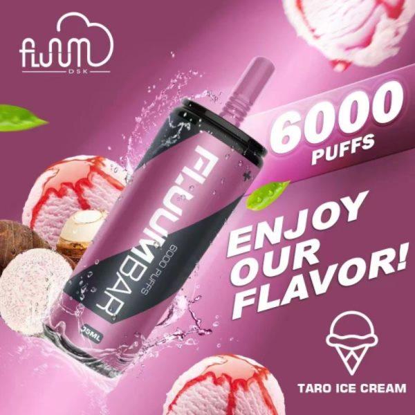 Fluum bar TARO ICECREAM 6000+ puffs disposable rechargeable