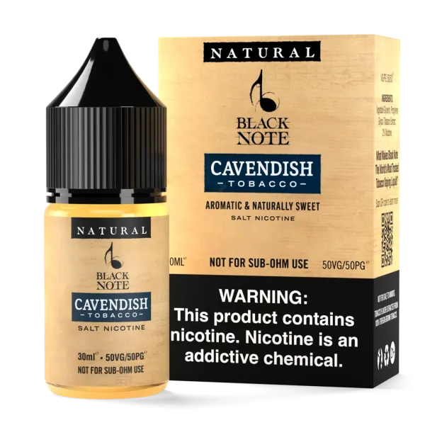 Black Note Cavendish Tobacco NicSalt