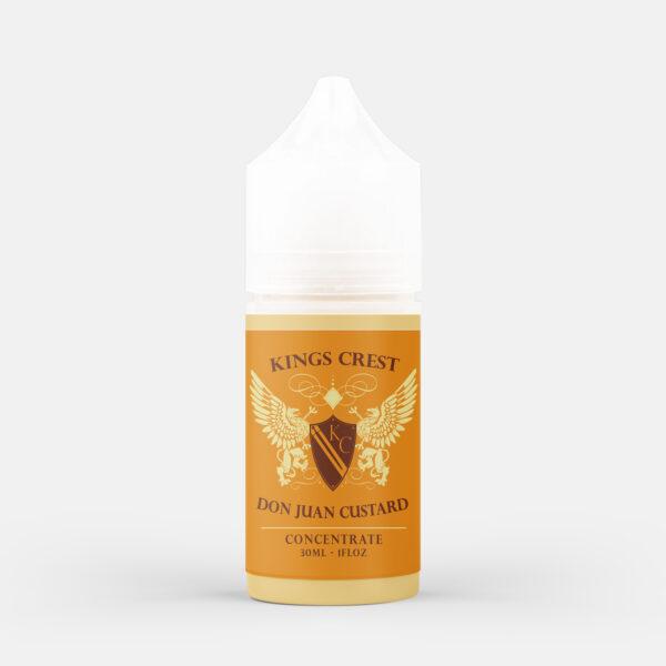 Kings Crest Don Juan Custard Concentrate Nic Salt