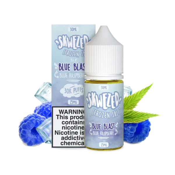 SKWEZED Blue Blast Blue Raspberry Ice NicSalt